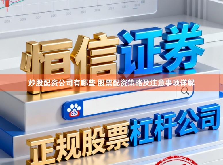 炒股配资公司有哪些 股票配资策略及注意事项详解