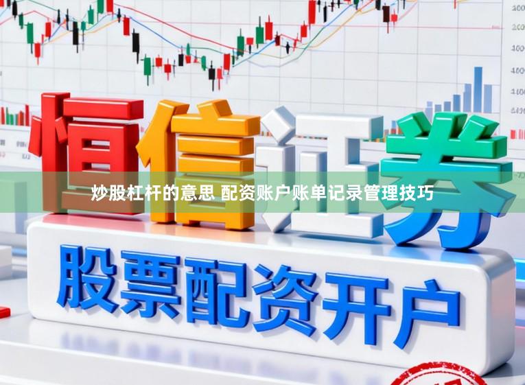 炒股杠杆的意思 配资账户账单记录管理技巧